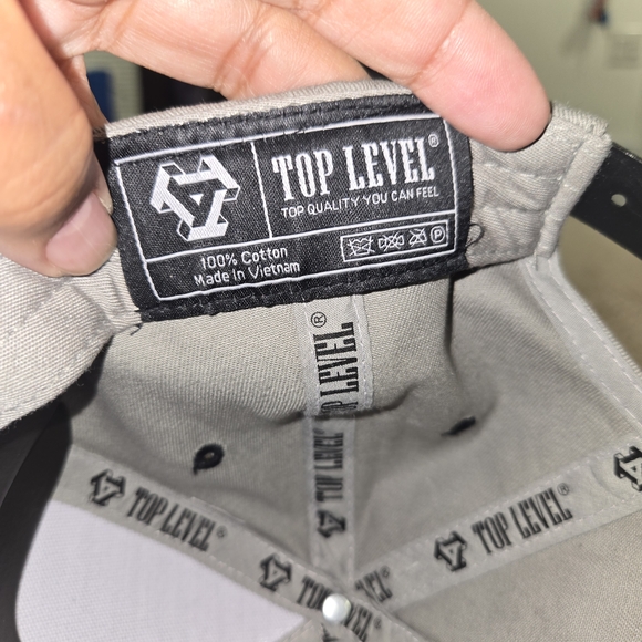 Top Level Jesus Saved My Life  Snapback Hat Black Rhinestones Gray Christian Cap - Picture 6 of 6